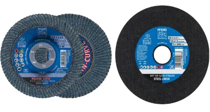 Řezné a lamelové brusné kotouče SGP CURVE - Pferd 125 SG STEELOX  (PF4007220654903)